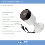 Dahua Cámara Bullet DH-HAC-B1A21P-0280B 2MP 2,8MM 1080P IP67
