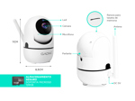 Kit x4 Cámaras de Seguridad Gadnic SX9 IP Motorizada WiFi P2P Full Hd Visión Nocturna