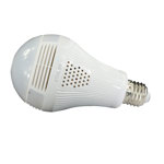 Lampara Wifi Led Ip Camara Hd 360° Ojo Pez Espia Graba Sdmic