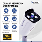 Camara De Seguridad Wifi Hd 720p Infraroja Exterior