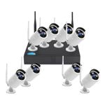 Kit 8 Camaras Hd Dvr Cctv Monitoreo 24hs Seguridad Exterior