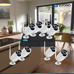 Kit 8 Camaras Hd Dvr Cctv Monitoreo 24hs Seguridad Exterior