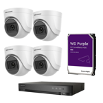 4 domo + dvr 8 + disco 1tb