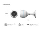 Kit Cámara De Seguridad IP Ezviz WiFi 2mp FHD H3C Visión Audio x 6 unidades