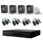 Kit Cámara de Seguridad Hikvision x4  DVR 4CH  Balún