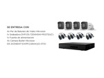 Kit Cámara de Seguridad Hikvision x4  DVR 4CH  Balún