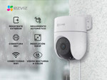 Kit Cámara de Seguridad IP Ezviz WiFi 2 mp FHD H8C Domo Color Vista 360 x 3 unidades