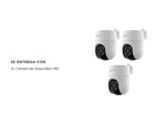 Kit Cámara de Seguridad IP Ezviz WiFi 2 mp FHD H8C Domo Color Vista 360 x 3 unidades