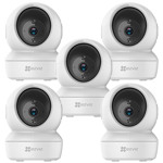 Kit Cámara De Seguridad IP Ezviz WiFi Paneo e Inclinación Inteligente 360 x5