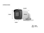 Cámara Bullet 1080p Hikvision Exterior CMOS de 2MP