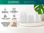 Set X4 Copas Ventosas de Vacío Gadnic PLQ13 De Silicona Para Rostro Y Cuerpo