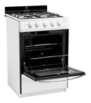 Cocina Escorial Master Style Blanca Electrica & A Gas 4 Horn