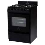 Cocina Escorial Master Style Negra Multigas Puerta Con Visor