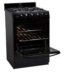 Cocina Escorial Master Style Negra Multigas Puerta Con Visor