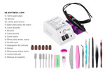 Torno para Uñas Care By Gadnic T20K Manicura Profesional + Brocas y Limas