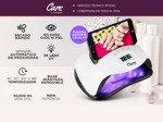 Cabina Uñas LED UV Gadnic Lampara Secador de Uñas Acrílicas Con Ranura + Mango Flexible