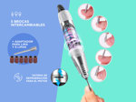 Kit Para Uñas Gadnic Torno T202 + Cabina Uv H5 Plus Led 96W Profesional