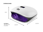 Cabina Para Uñas Care By Gadnic SUN4 48w Uso Profesional Con Timer
