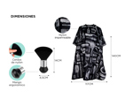 Set Barberia Capa con Diseño Gadnic + Cepillo Sacapelo