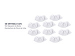 10 Bolsas recolectoras de Polvo Para Uñas Gadnic Repuesto Para Manicura Reutilizable
