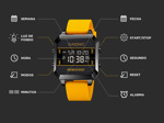 Reloj Deportivo Digital Gadnic Cuadrado Resistente Al Agua