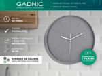 Reloj De Pared Escandinavo Gadnic Minimalista Gris