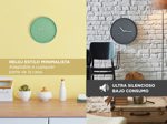 Reloj De Pared Escandinavo Gadnic Minimalista Gris