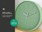 Reloj De Pared Escandinavo Gadnic Minimalista Gris