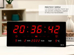 Reloj de Parede Grande Gadnic Led Digital