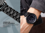 Reloj de Cuarzo Gadnic 1513BK Hombres Impermeable