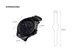 Reloj de Cuarzo Gadnic 1513BK Hombres Impermeable