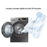 Lavasecarropas Samsung 9,5kg con Ecobubble WD4000T Inox