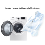 Lavasecarropas Samsung 9,5kg con Ecobubble WD4000T White