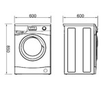 Lavasecarropas Longvie Euro Design Plata 8kg