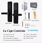 Cerradura Smart Triple Traba Clave + Tarjeta Llave + Huella WIFI