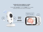 Baby Call Gadnic con Cámara Visión Nocturna a Color 3,2" Temperatura Ambiente