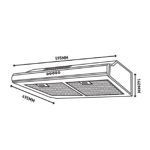 Extractor Purificador Aire Cocina 60cm Acero 2 Motores 260w