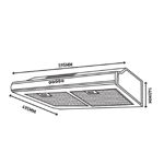 Purificador Aire Cocina Blanco 60cm 2 Motores Con/sin Salida