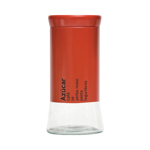 Frasco Contenedor Recipiente Vidrio Tapa Rosca Rojo 950ml