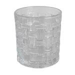 Set x6 Vasos Cesta 350 Ml de Vidrio 8.8x10 cm