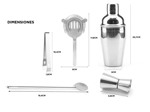 Set Barman Gadnic Coctelera 5 Piezas