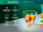 Set x2 Vasos Doble Vidrio Cuk by Gadnic Frío Calor Café Té