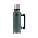 Termo Stanley Clásico 1.4 Lts C/ Tapón Cebador Acero Inox - Verde