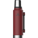 Termo Stanley Clásico 1.4 Lts C/ Tapón Cebador Acero Inox - Rojo