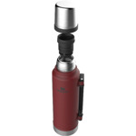 Termo Stanley Clásico 1.4 Lts C/ Tapón Cebador Acero Inox - Rojo