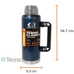 Termo Lusqtoff Acero Inoxidable 1.3 L con Manija Frio Calor