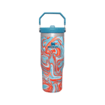 Botella Stanley Flip Straw Tumbler 887Ml - Pool Swirl