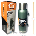 Termo Lusqtoff Acero Inoxidable 1.3 L con Manija Frio Calor