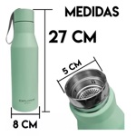 Botella Termica Deportiva De 750ml Explorer Apolo Inoxidable Verde claro