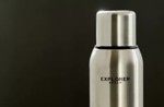 Termo Acero Inoxidable Explorer Pico Cebador 1 Litro 24 Hs Plata